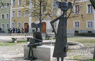 Stadtplatz Burghausen - Bronzeguss